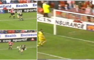 Former PL striker Dean Saunders scored arguably the cheekiest goal in English football history