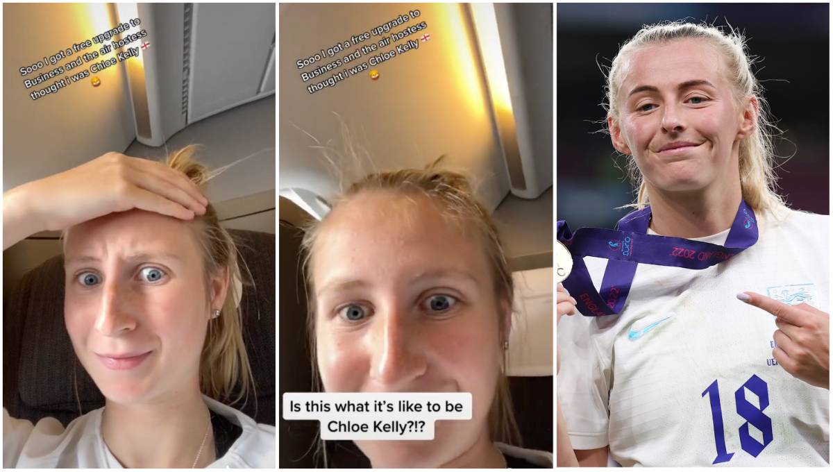 England's Chloe Kelly look-alike