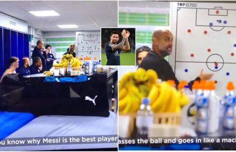 Pep Guardiola explains to Man City players why Lionel Messi is the GOAT during team talk