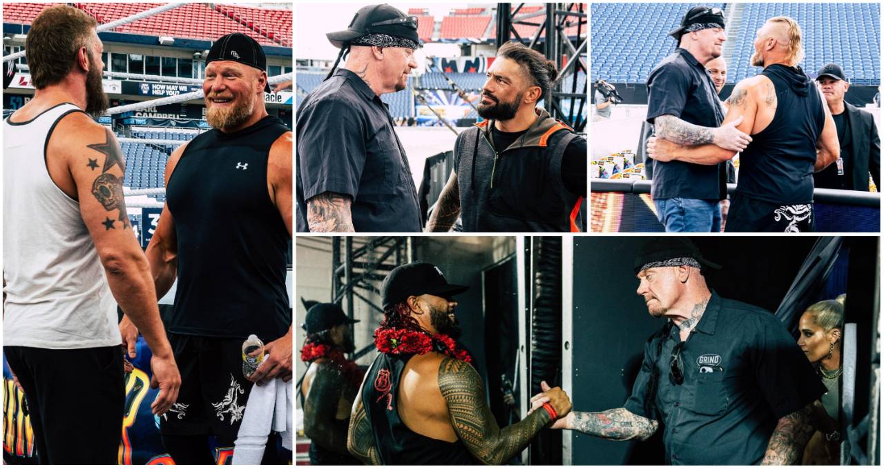 Brock Lesnar, The Undertaker, Roman Reigns, Edge: WWE behind-the-scenes photos at SummerSlam