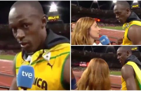 Usain Bolt showed he's a class act by cutting interview for national anthem