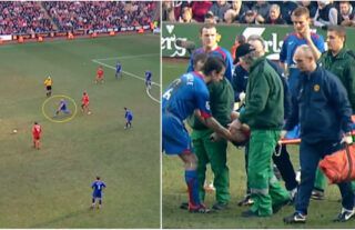 Alan Smith still suffering from horrendous injury while playing for Man Utd vs Liverpool in 2006