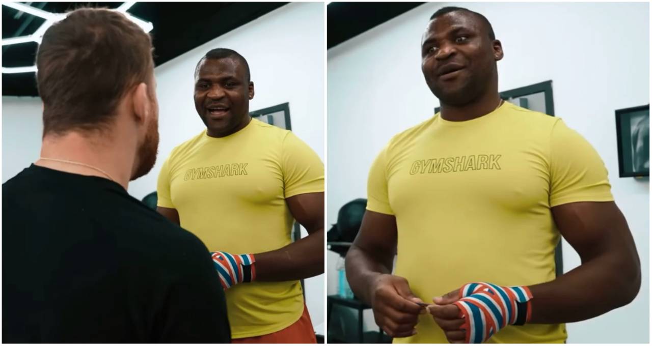 Francis Ngannou currently weighs over the UFC heavyweight limit