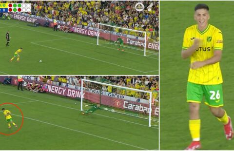 Norwich's Marcelino Nunez scores contender for the filthiest penalty we'll see all season