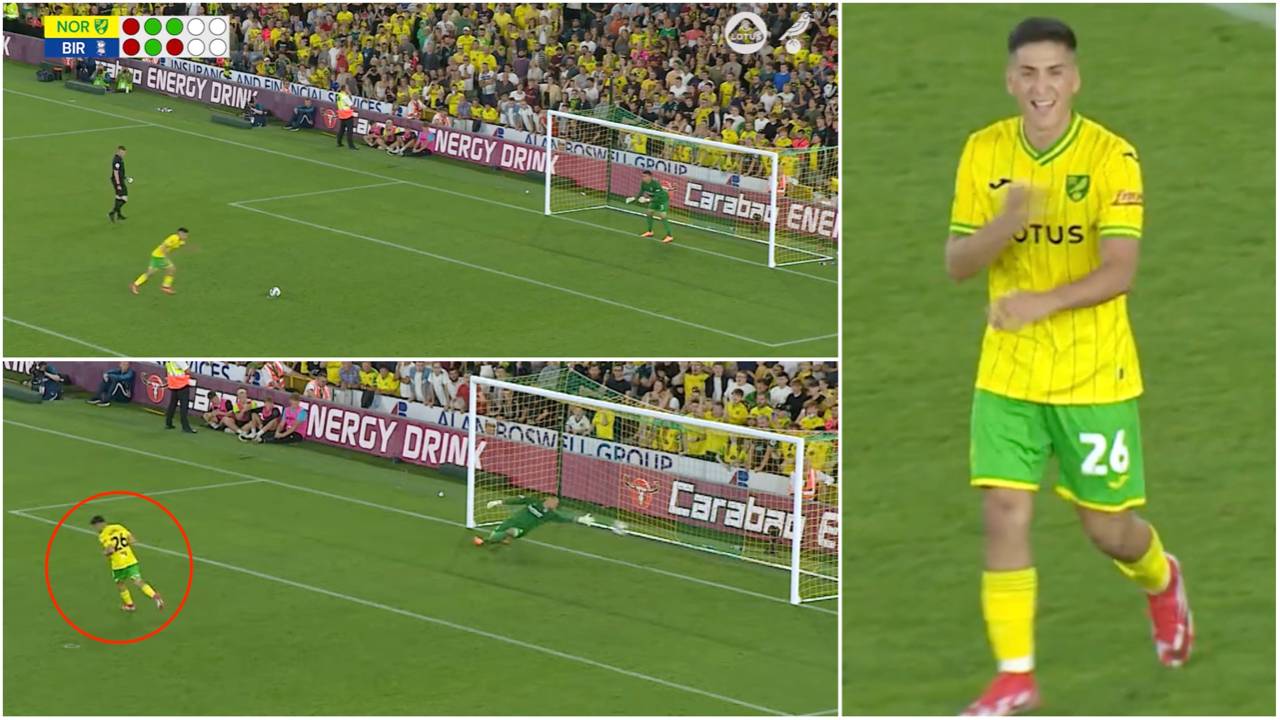 Norwich's Marcelino Nunez scores contender for the filthiest penalty we'll see all season
