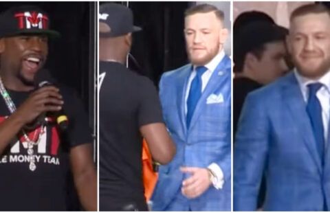 Floyd Mayweather vs Conor McGregor: When the two 'nearly broke character' in presser