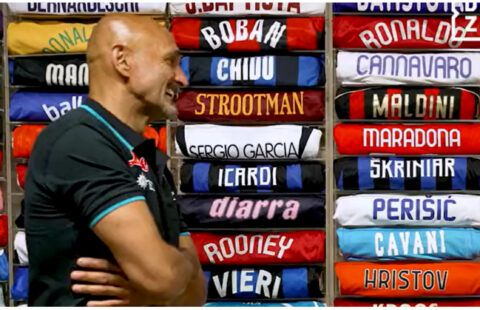 Luciano Spalletti has shown off his insane shirt collection
