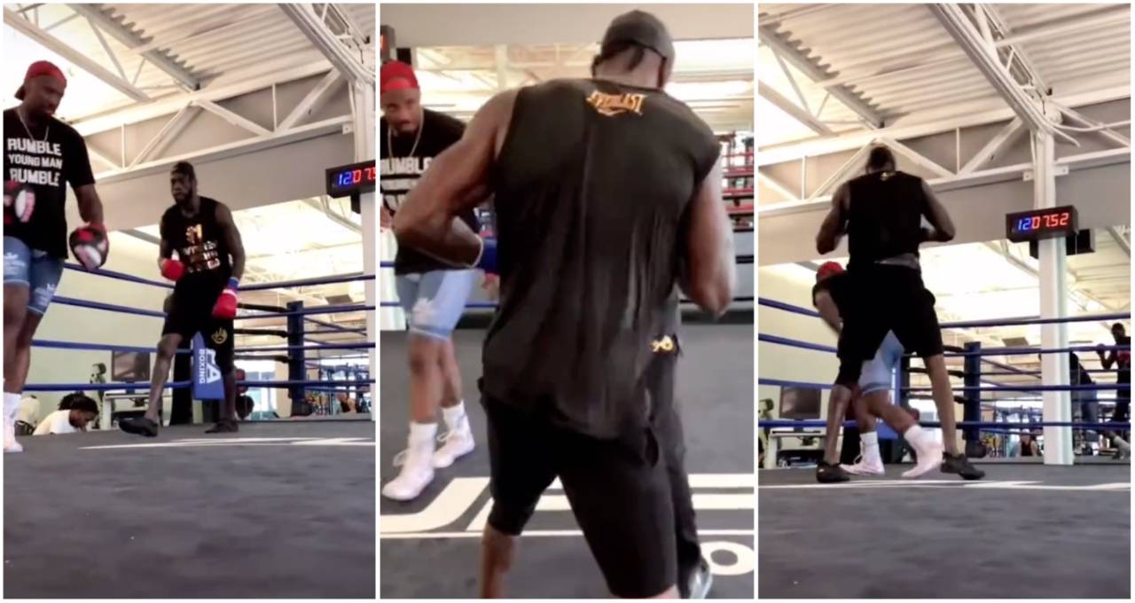 Deontay Wilder's legs have stunned fans again in new training footage