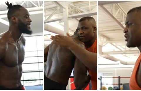 Deontay Wilder and Francis Ngannou