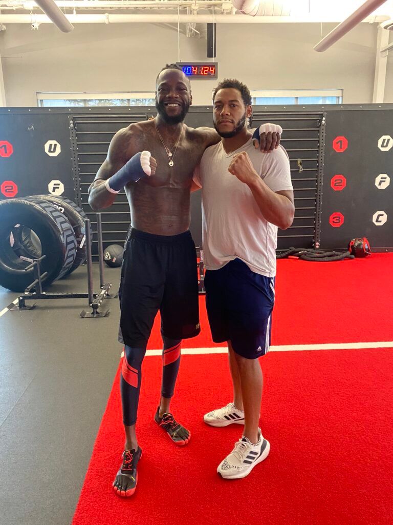 Topless photo has now emerged of Deontay Wilder & he looks a lot thinner than before