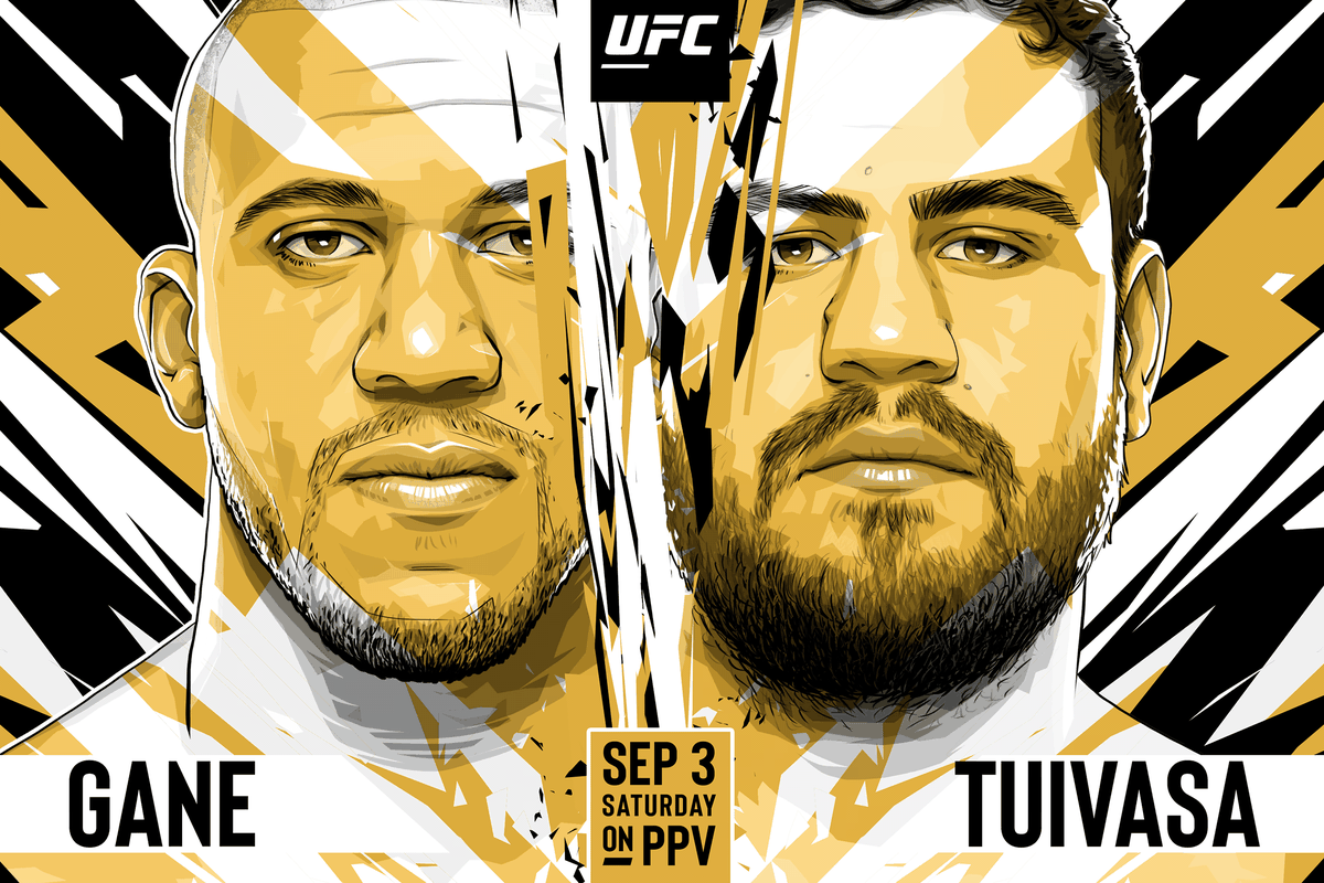 Gane vs Tuivasa UFC Paris Poster