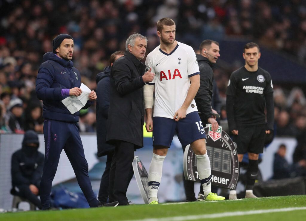 Jose Mourinho and Eric Dier at Spurs