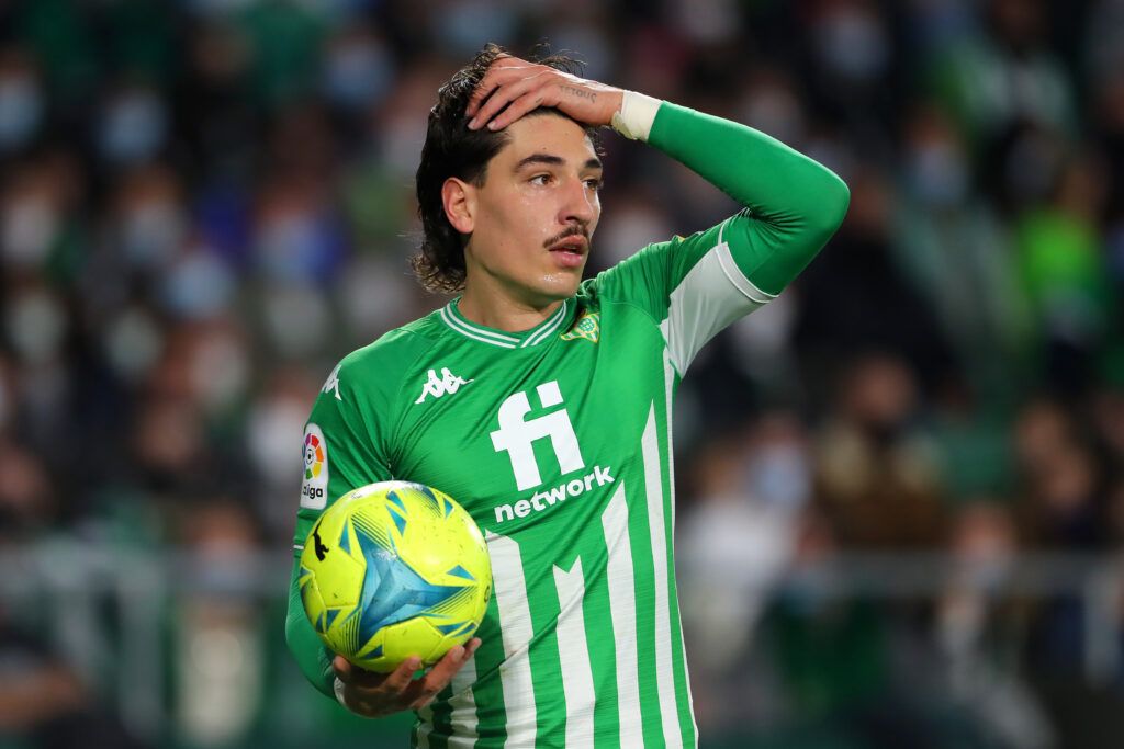 Bellerin in action for Real Betis