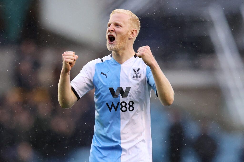 Will Hughes celebrates for Palace