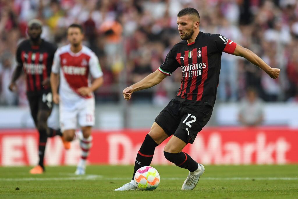 Ante Rebic in action for Milan