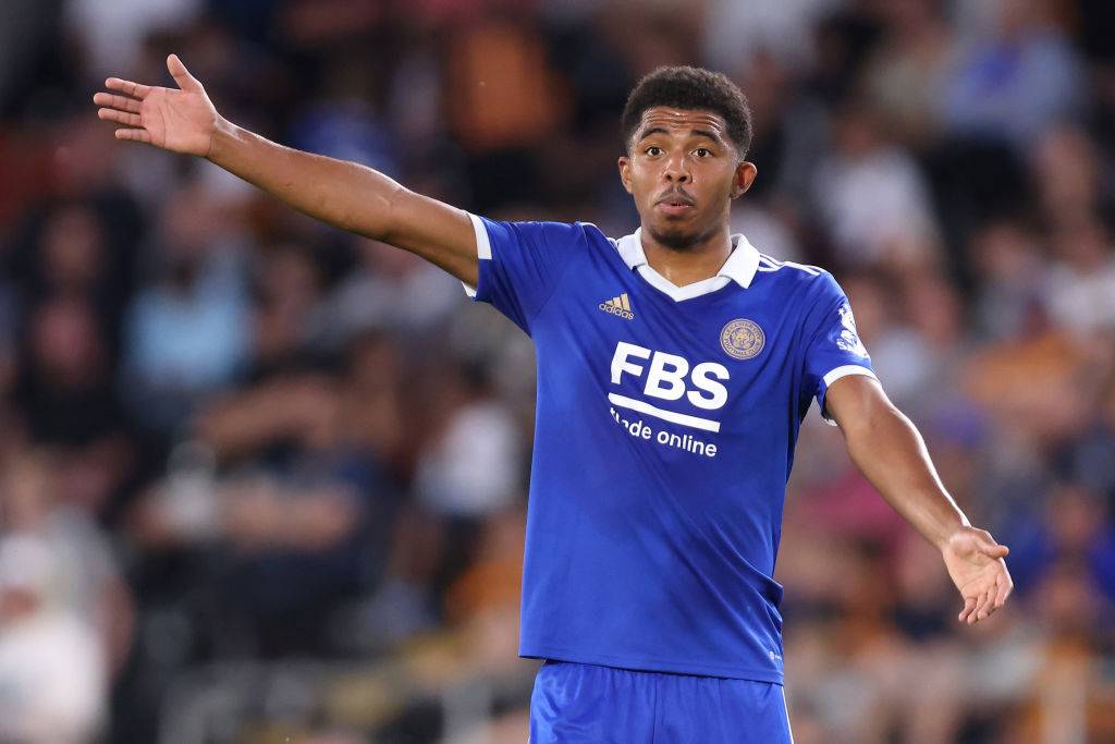 Wesley Fofana in action for Leicester
