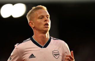 Oleksandr Zinchenko in action for Arsenal vs Crystal Palace