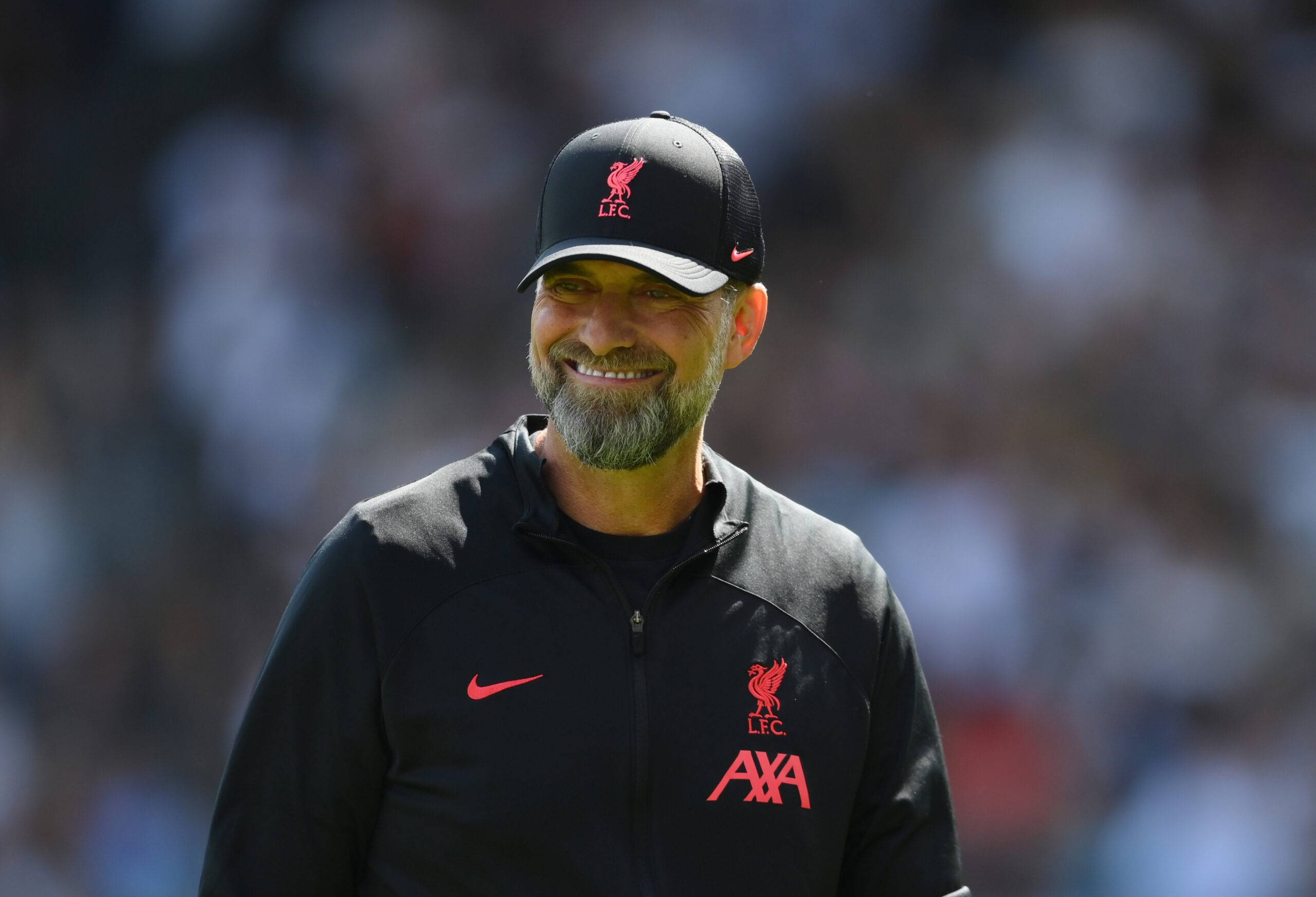 Liverpool boss Jurgen Klopp shows his delight