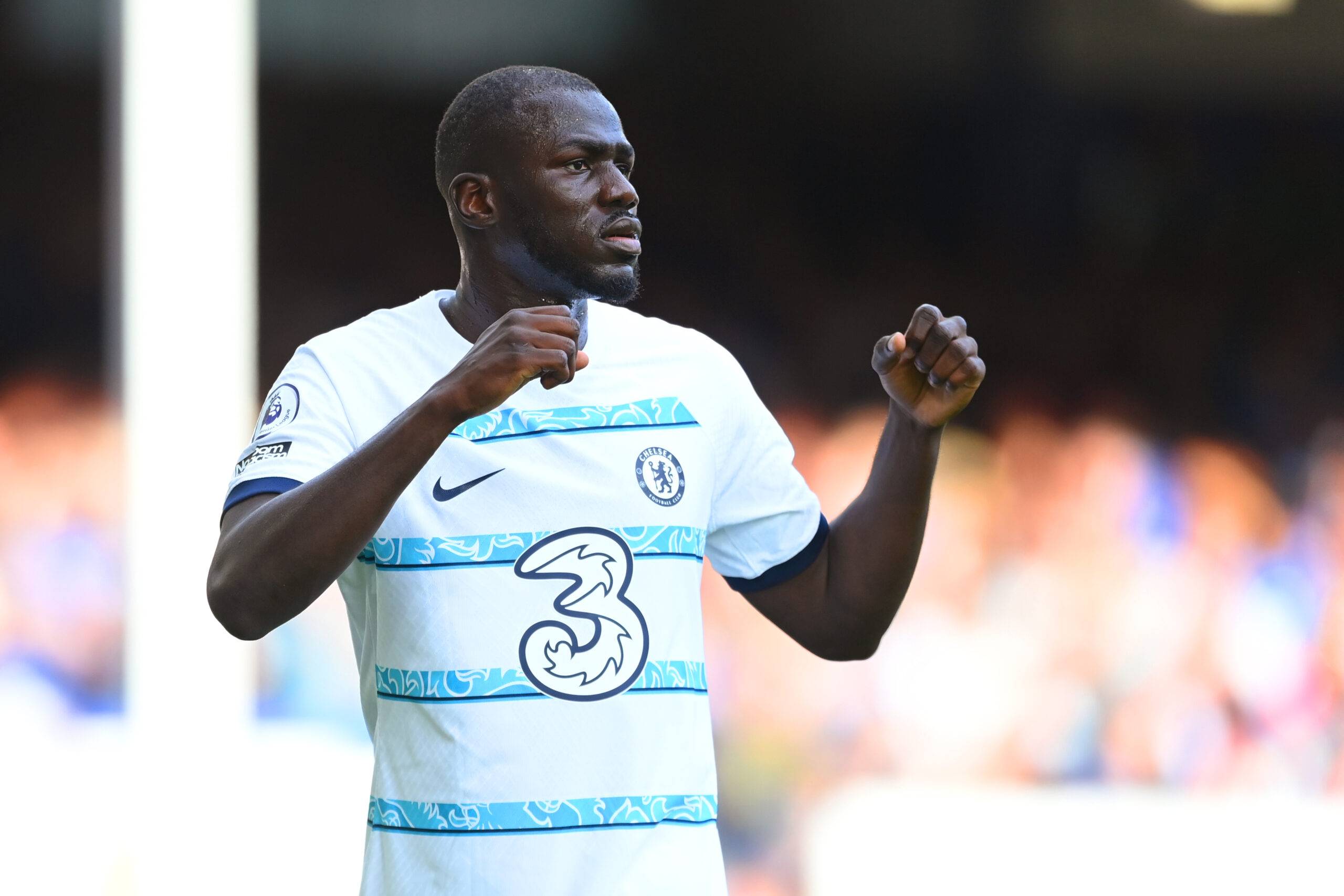 Kalidou Koulibaly of Chelsea looks on during the Premier League