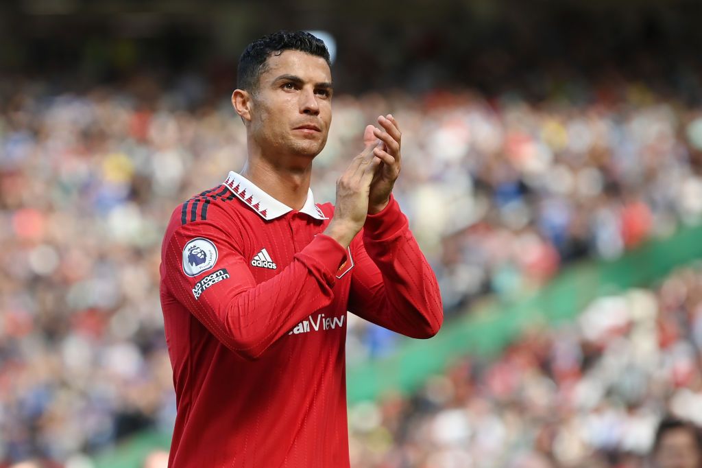 Cristiano Ronaldo in actionfor Manchester United