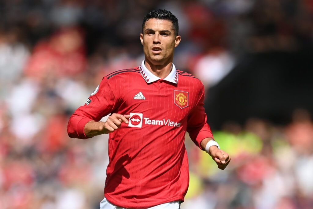 Cristiano Ronaldo of Manchester United in action during the Premier League