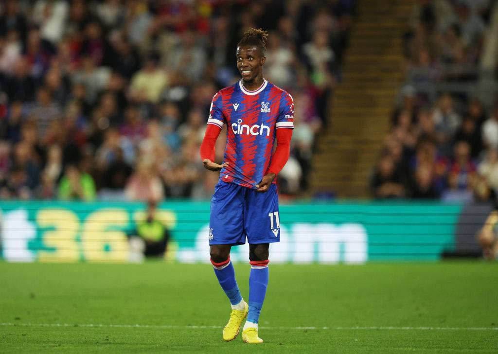 Wilfried Zaha in action for Crystal Palace