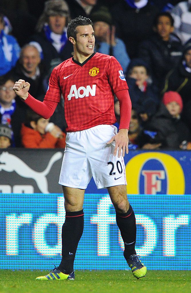 Robin van Persie in action for Man Utd in 2012