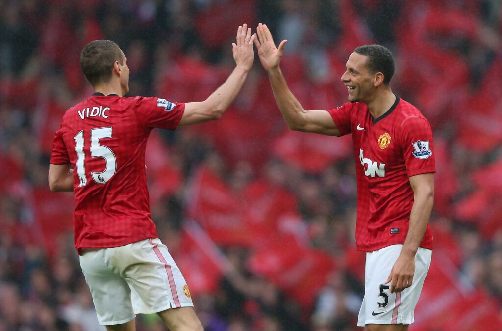 Ferdinand and Vidic at Man Utd