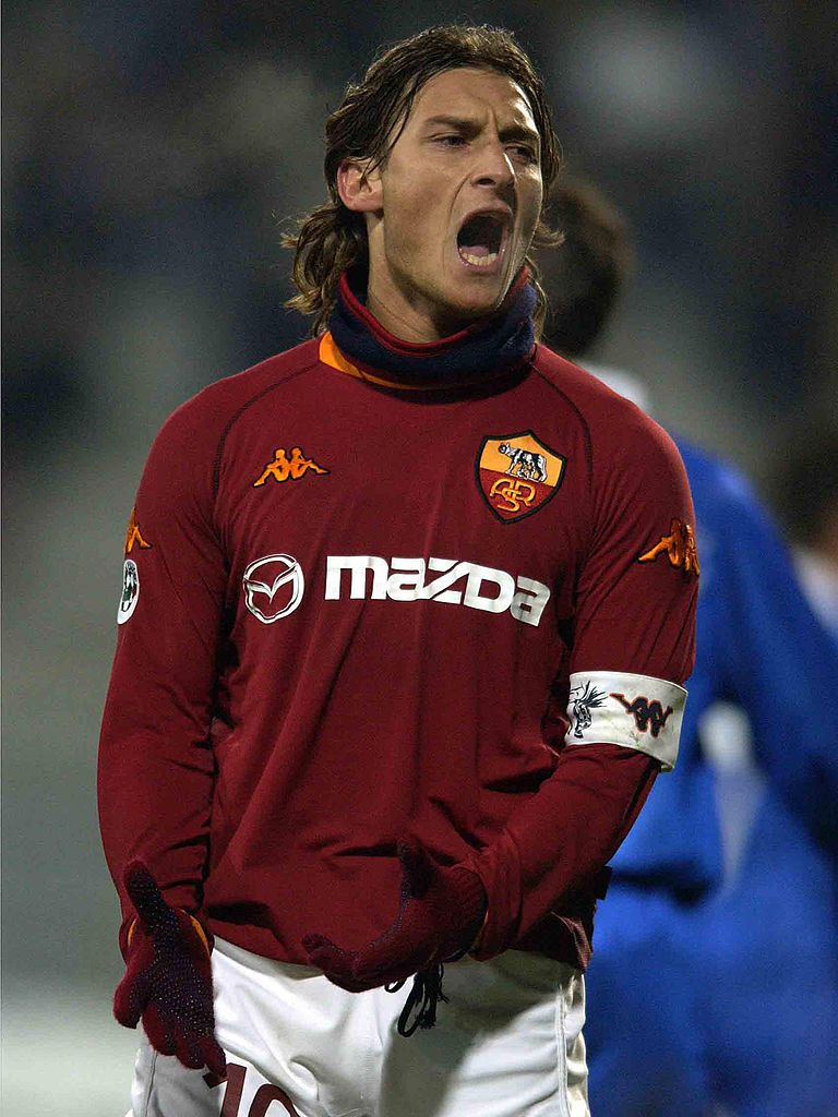 Francesco Totti in action for Roma