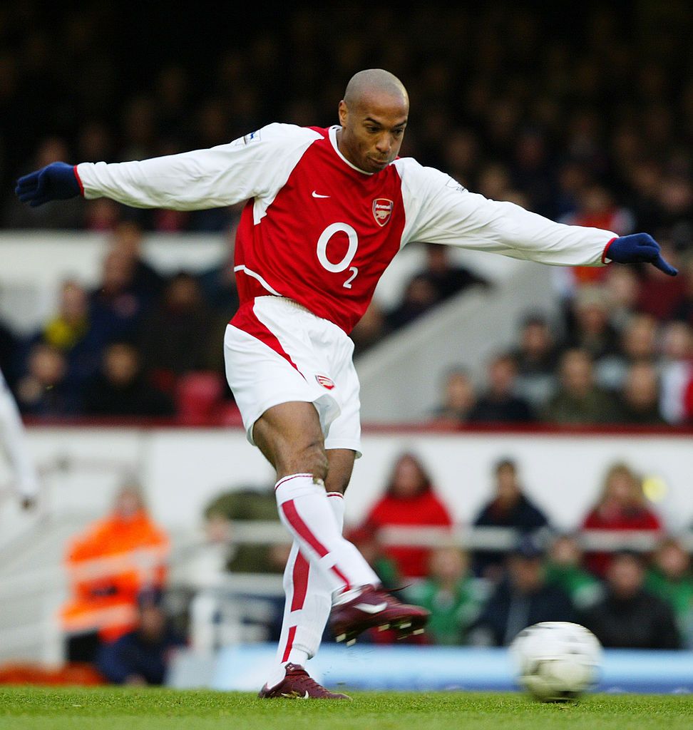 Thierry Henry in action for Arsenal in 2003