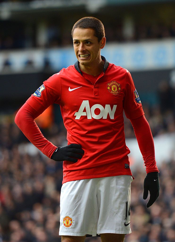 Javier Hernandez in action for Man United