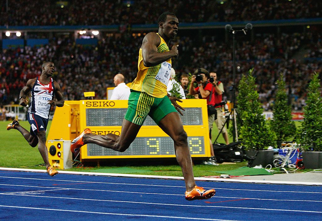 Usain Bolt's fastest 100m time came in 2009