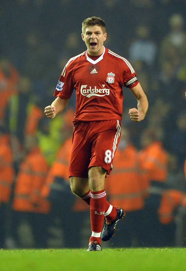 Steven Gerrard in action for Liverpool