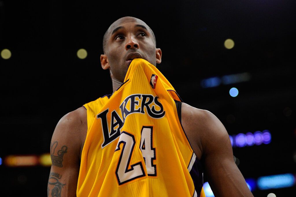 Kobe Bryant of the Los Angeles Lakers takes on the Dallas Mavericks