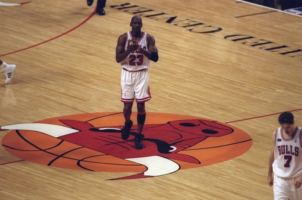 Chicago Bulls' Michael Jordan vs. Utah Jazz