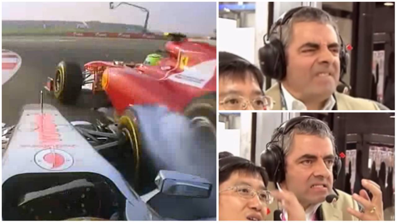 Rowan Atkinson 2011 Indian Grand Prix