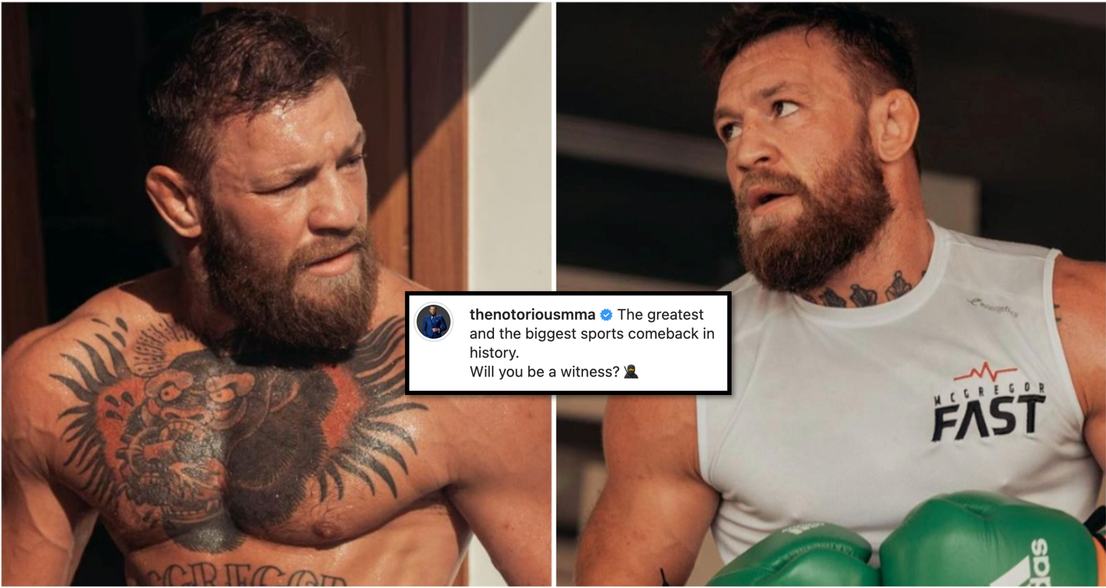 Conor McGregor is in unreal shape as he eyes 'greatest & biggest sporting comeback'