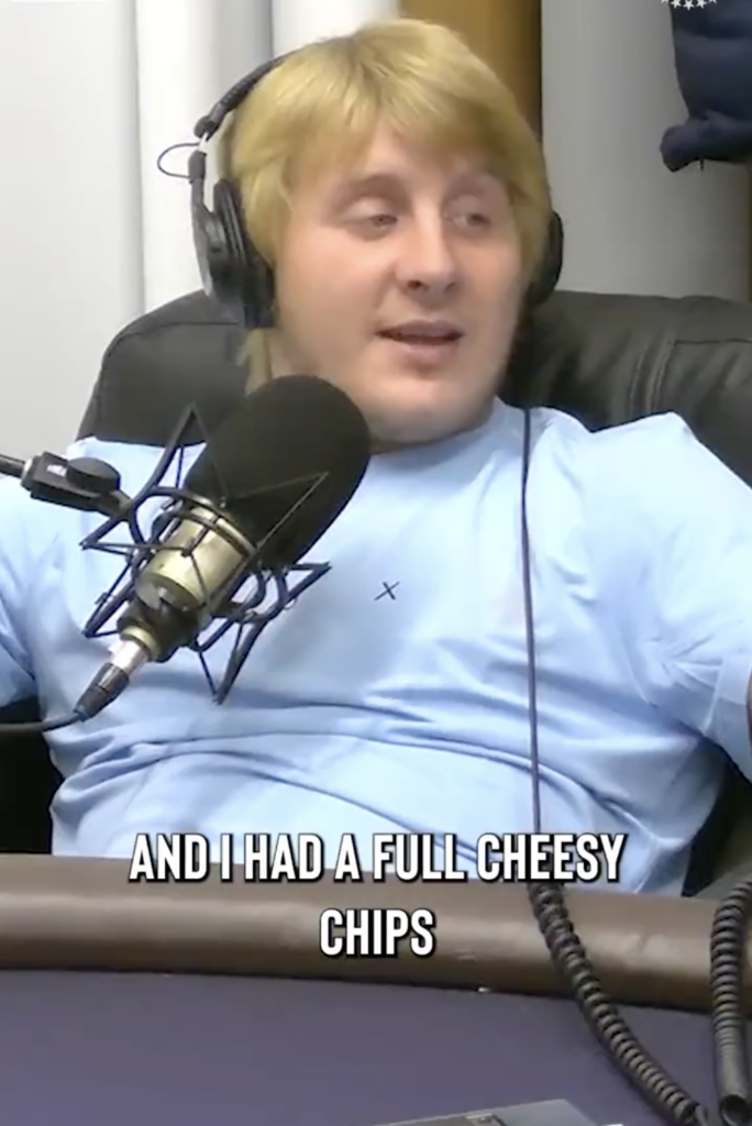 Paddy Pimblett lists off what he's eaten in a day during off-season & it's insane