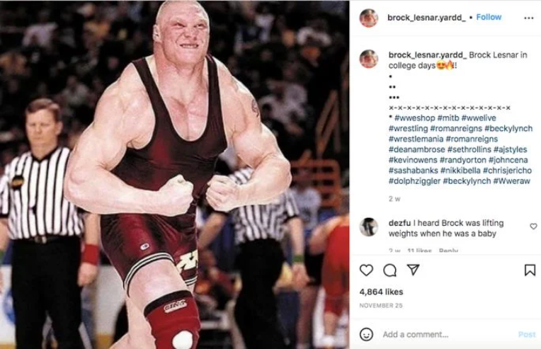Brock Lesnar was a machine in college