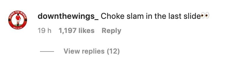 One fan called Varane's move a 'choke slam'.