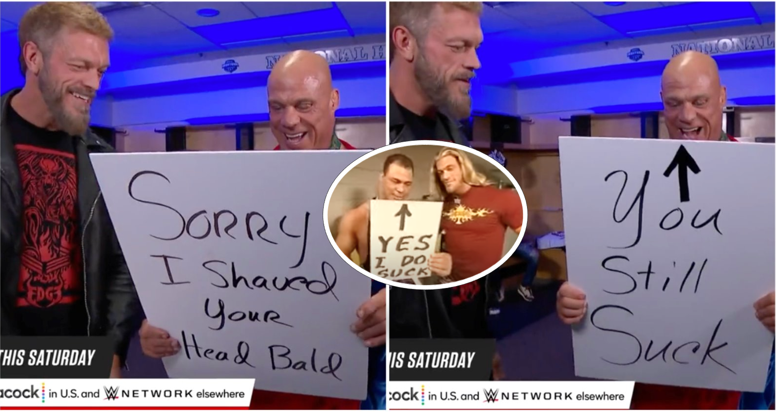 Edge & Kurt Angle recreate iconic segment on WWE Raw