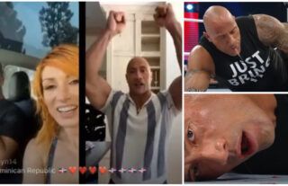 The Rock Talks To Becky Lynch And Seth Rollins About 2013 Injury