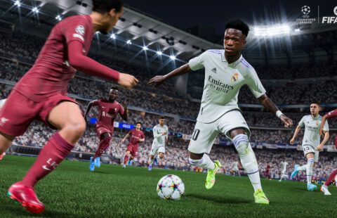 Vinicius Jr performs a skill for Real Madrid in FIFA 23
