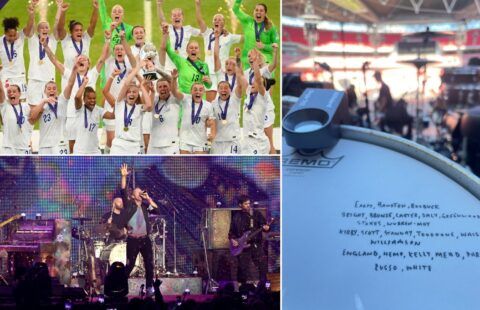 Coldplay's tribute to England Lionesses