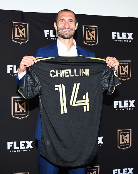 LAFC's Chiellini is unveiled.