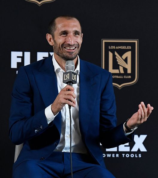 Chiellini unveiled as an LAFC player.