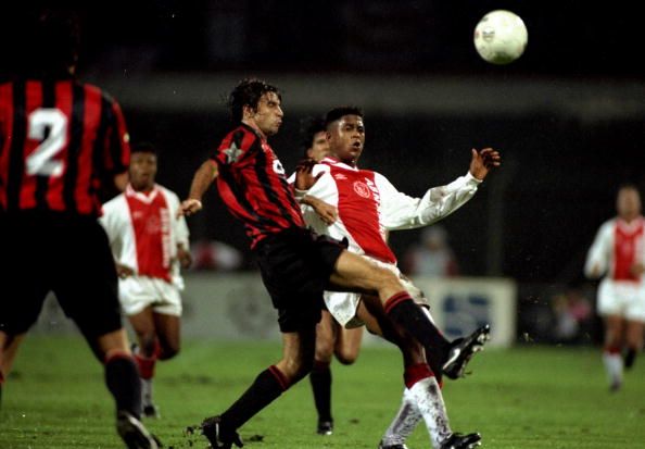 A young Kluivert playing for Ajax.