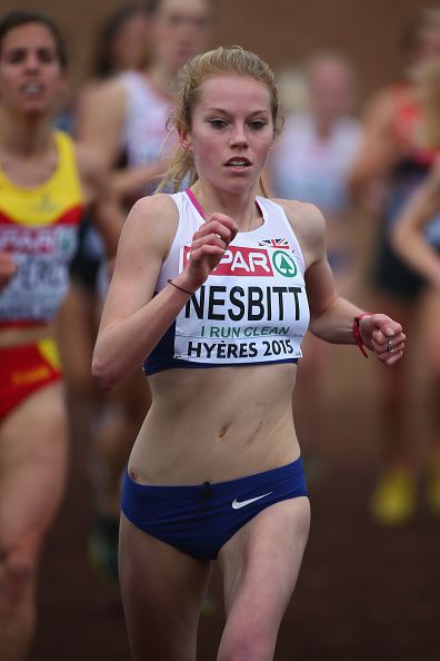Nesbitt competing for Team GB.