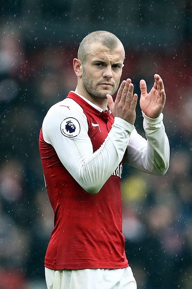 Wilshere playing for Arsenal.