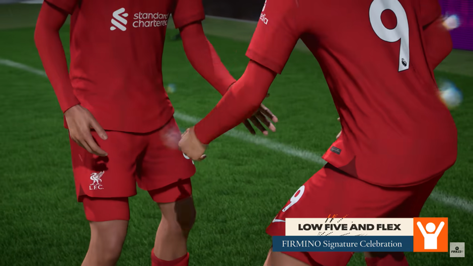 Low five and flex in FIFA 23